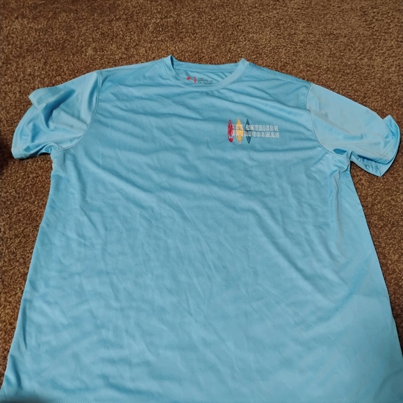 Blue Graphic Tee with Kayak Design - Picture 3 of 3